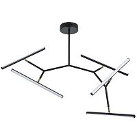 Подвесная светодиодная люстра Arte Lamp Zulu A2170PL-49BK