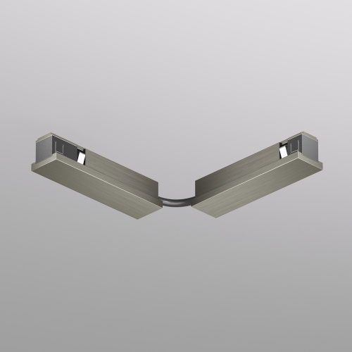 TR5724-DN Электрический коннектор для трека SHINE BASE 90° стена-потолок с поворотом трека под произвольным углом, темный никель, алюминий