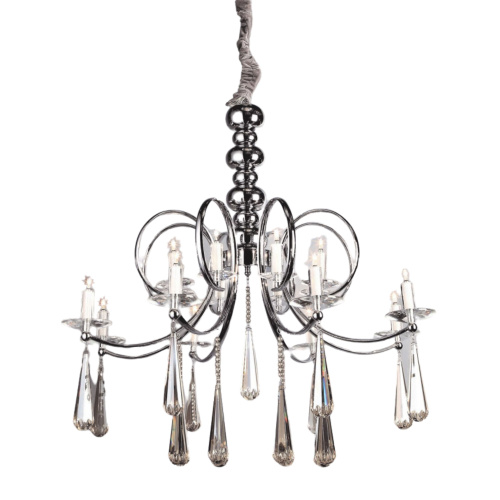Хрустальная подвесная люстра Lumina Deco FOLLIO LDP 6078-16 фото 2 Хрустальная подвесная люстра Lumina Deco FOLLIO LDP 6078-16 фото 2