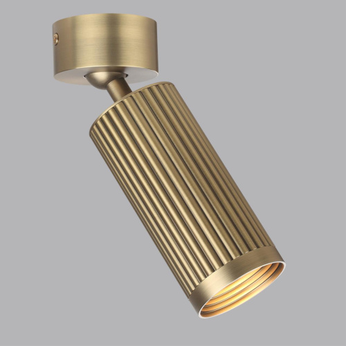 7013/1C HIGHTECH ODL25 331 Потолочный св-к поворотный на 360° металл/под латунь IP20 LED GU10 10W 220V MANCHESTER фото 4 7013/1C HIGHTECH ODL25 331 Потолочный св-к поворотный на 360° металл/под латунь IP20 LED GU10 10W 220V MANCHESTER фото 4