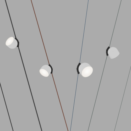 DK5542-WH+BK Поворотный светильник для трека-ремня Belty, серия Spot, со светодиодом, D100*H107мм, 48V DC, 12W, RA90, 120°, 4000K, IP20, белый с черным, алюминий фото 4