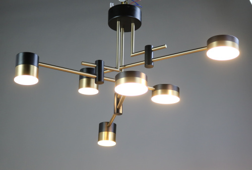 Люстра подвесная черная LED 60Вт D60см Zortes LUNAR ZRS.1805.06 фото 8