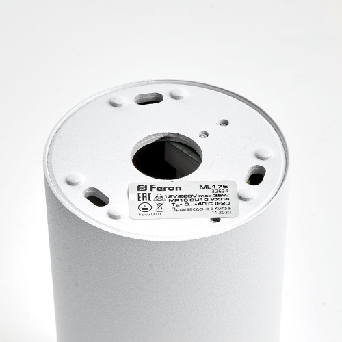 Светильник потолочный Feron ML175 MR16 GU10  35W 230V, белый, хром фото 6