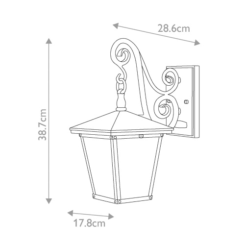 Настенный фонарь Hinkely Lighting, Арт. HK-TRELLIS2-S фото 2