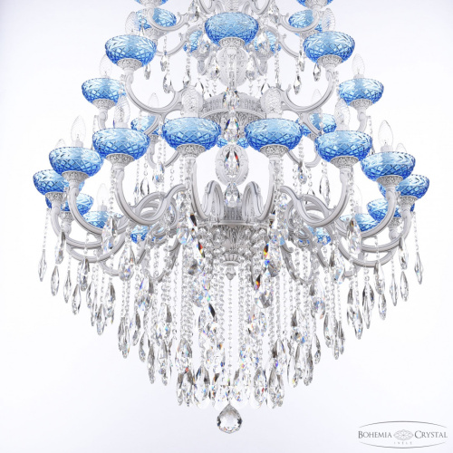 Люстра с хрустальными подвесками AL78101/16+8+8/300/3d B WMN P Aquamarine/M-1F Bohemia Ivele Crystal (Богемия Ивеле Кристалл) фото 3 Люстра с хрустальными подвесками AL78101/16+8+8/300/3d B WMN P Aquamarine/M-1F Bohemia Ivele Crystal (Богемия Ивеле Кристалл) фото 3