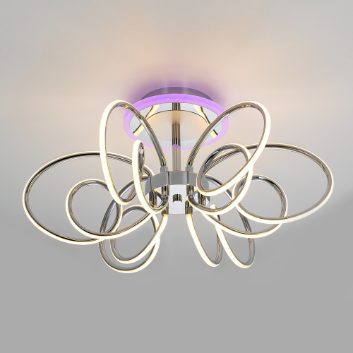 Citilux SALMA SMART CL224A161 RGB LED Умная люстра Хром фото 2 Citilux SALMA SMART CL224A161 RGB LED Умная люстра Хром фото 2