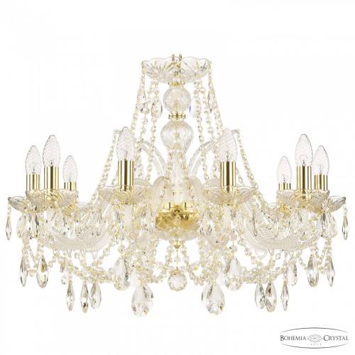 Люстра хрустальная 105/10/240 G Bohemia Ivele Crystal (Богемия Ивеле Кристалл)