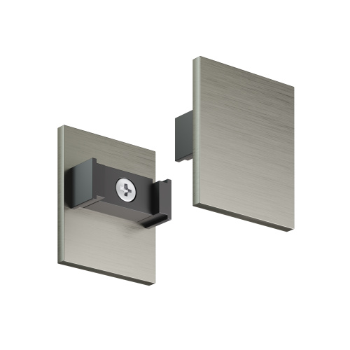 TR5735H-DN Торцевая заглушка высокая, для использования с экраном, для трека Shine, серия Base, комплект 2 шт, темный никель, алюминий фото 4