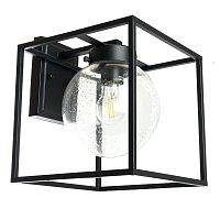 Светильник садово-парковый Feron PL711 на стену вниз  60W E27 230V, черный