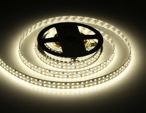 Светодиодная лента двухрядная 12В 2835 240Led 24Вт/м 4500K IP20 5м фото 8