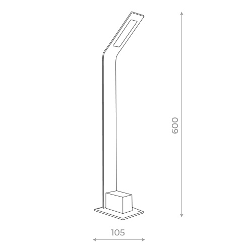 SL094.405.01 Светильник уличный наземный ST-Luce Черный/Черный LED 1*6W 4000K ANSA фото 10