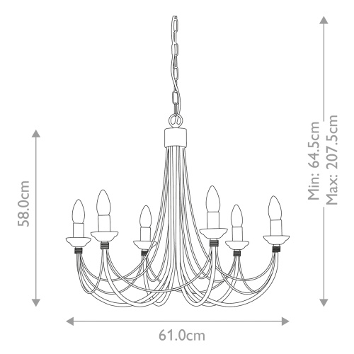 Люстра Elstead Lighting CB6-BLACK фото 6 Люстра Elstead Lighting CB6-BLACK фото 6
