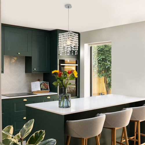 Подвесной светильник Escada 2107/1S E27*60W Chrome фото 2