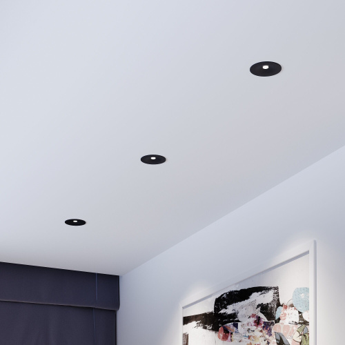 Светильник встраиваемый светодиодный Binnie 12W 4000K черный 15275/LED фото 3