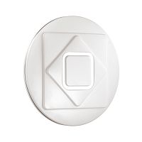 3037/DL COLOR SN 000 Светильник пластик/белый/хром LED 48Вт 3000-6500K D380 IP43 пульт ДУ/RGB/LampSmart COVA