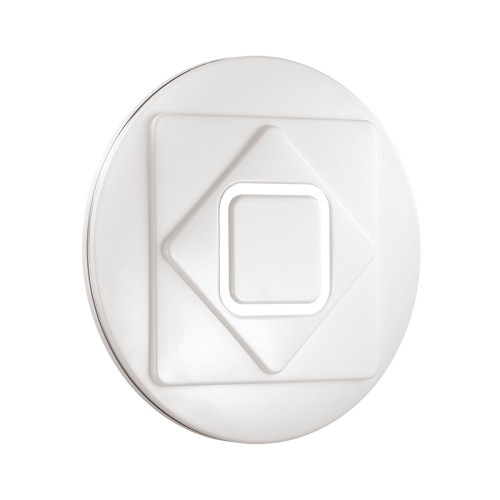 3037/DL COLOR SN 000 Светильник пластик/белый/хром LED 48Вт 3000-6500K D380 IP43 пульт ДУ/RGB/LampSmart COVA
