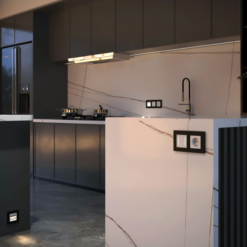 Умный сенсорный выключатель двухклавишный (белый) W4523001 фото 4 Умный сенсорный выключатель двухклавишный (белый) W4523001 фото 4