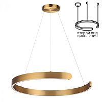 6535/43L LEDIO LN26 266 латунь Светильник подвесной LED 43W  3000/4000/6000К 220V INDIE