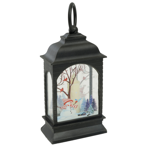 Световая фигура Свеча "Снеговик" 1LED (батарейки в компл), 12,5см, черный, LT128 фото 8