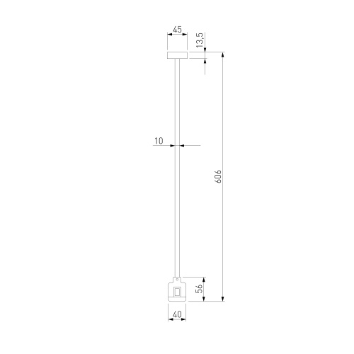 Esthetic Magnetic Декоративная стойка с коннектором 606 мм 85153/00 фото 10 Esthetic Magnetic Декоративная стойка с коннектором 606 мм 85153/00 фото 10