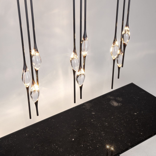 Подвесной светильник Pezzo 9 pearl black фото 4