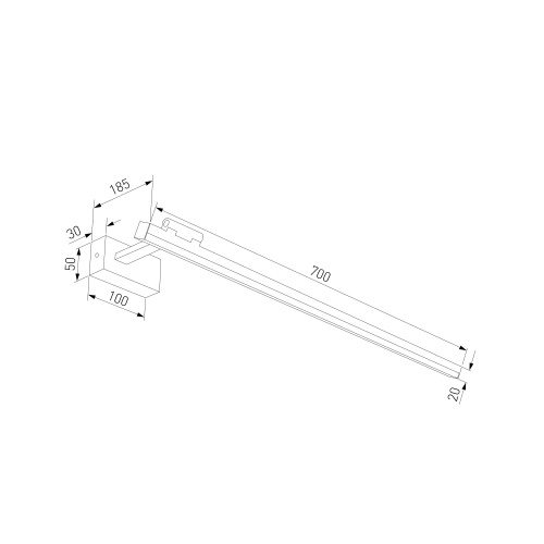 Светильник настенный светодиодный Acento черный 40155/LED фото 4 Светильник настенный светодиодный Acento черный 40155/LED фото 4