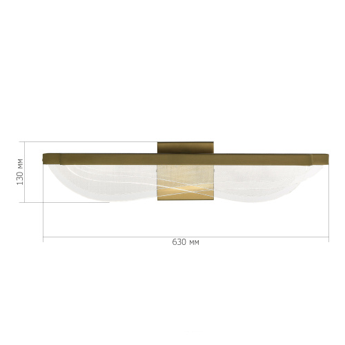 SL6509.201.01 Светильник настенный ST-Luce Золотистый/Прозрачный LED 1*18W 4000K FESALE фото 2