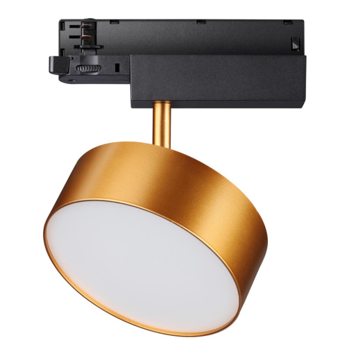 358760 PORT NT21 269 матовое золото Трехфазный трековый светодиодный светильник IP20 LED 24W 4000K 2100Лм 100-265V PROMETA фото 4