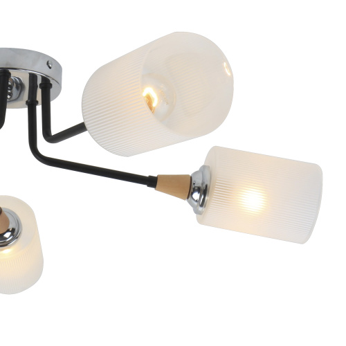 Потолочный светильник Escada 2101/5P E27*60W Black/Chrome фото 2