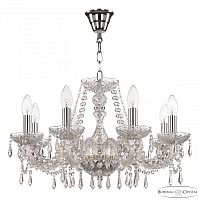 Люстра хрустальная 104/8/195 Ni Bohemia Ivele Crystal (Богемия Ивеле Кристалл)