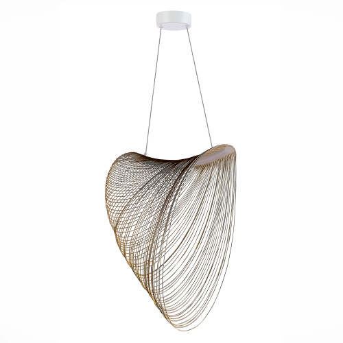 SL6900.503.32 Светильник подвесной ST-Luce Белый/Древесный LED 1*32W 4000K FOSSIL фото 3