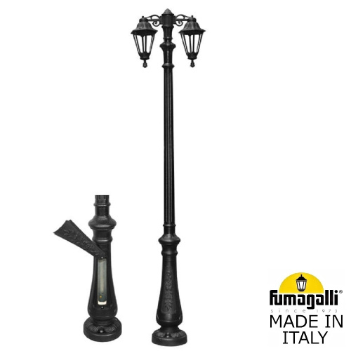 Fumagalli Парковый фонарь FUMAGALLI NEBO BISSO/RUT 2L DN  E26.202.S20.AXE27 DN