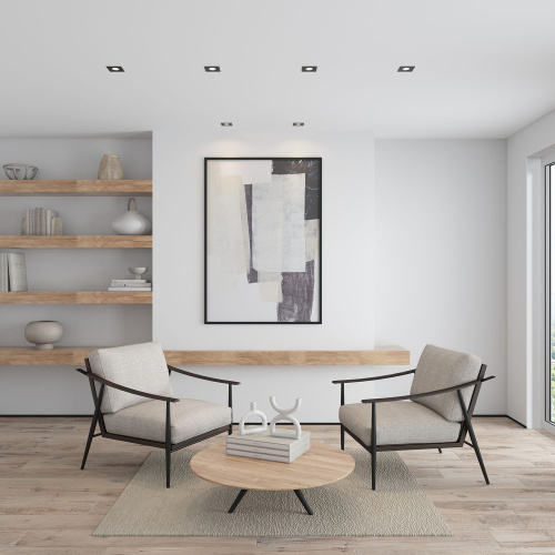 DK3021-BK Встраиваемый светильник, IP 20, 10 Вт, GU5.3, LED, черный, пластик фото 2