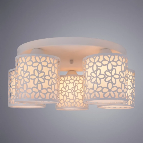 Потолочная люстра Arte Lamp TRAFORATO A8349PL-5WH фото 2 Потолочная люстра Arte Lamp TRAFORATO A8349PL-5WH фото 2