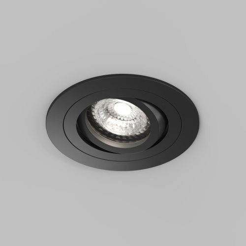 Встраиваемый влагозащищённый светильник HYDRO, IP44, до 15 Вт LED, GU10, алюминий, чёрный фото 2