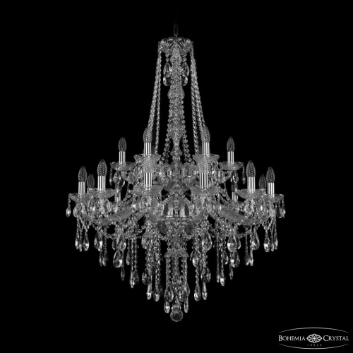 Люстра хрустальная 1415/12+6/300/h-112/2d Ni Bohemia Ivele Crystal (Богемия Ивеле Кристалл) Люстра хрустальная 1415/12+6/300/h-112/2d Ni Bohemia Ivele Crystal (Богемия Ивеле Кристалл)