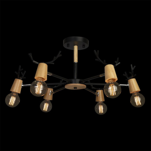 10024/6 Black Люстра на штанге LOFT IT Sven фото 2