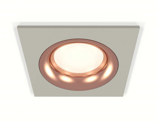 Комплект встраиваемого светильника Ambrella light Techno Spot XC7633006 SGR/PPG серый песок/золото розовое полированное (C7633, N7015)