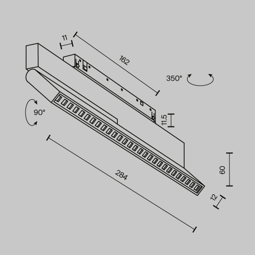 Трековый светильник Technical TR242-4-12WTW-DSZ-B фото 2