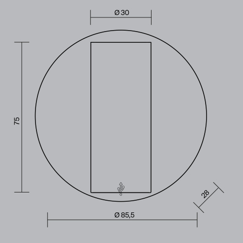 Настенный светильник (бра) Technical C081WL-L3BBS3K фото 10
