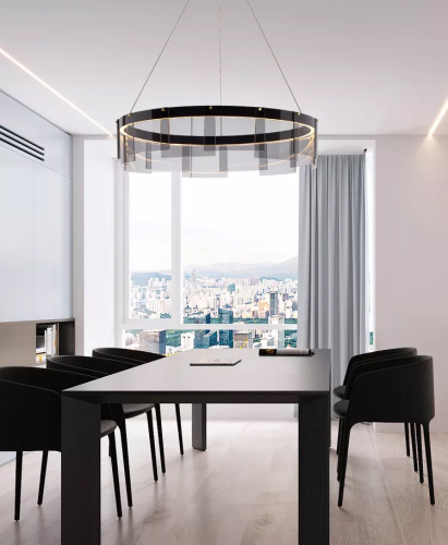 Люстра D8825P/L black/smoky фото 2