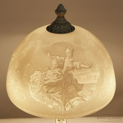 Настольная лампа с косятным фарфором AL78100L/25 WMG Pair Bohemia Ivele Crystal (Богемия Ивеле Кристалл) фото 2 Настольная лампа с косятным фарфором AL78100L/25 WMG Pair Bohemia Ivele Crystal (Богемия Ивеле Кристалл) фото 2