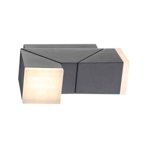 357829 STREET NT18 708 темно-серый Ландшафтный настенный светильник LED 3000К 12W 220-240V KAIMAS фото 3 357829 STREET NT18 708 темно-серый Ландшафтный настенный светильник LED 3000К 12W 220-240V KAIMAS фото 3