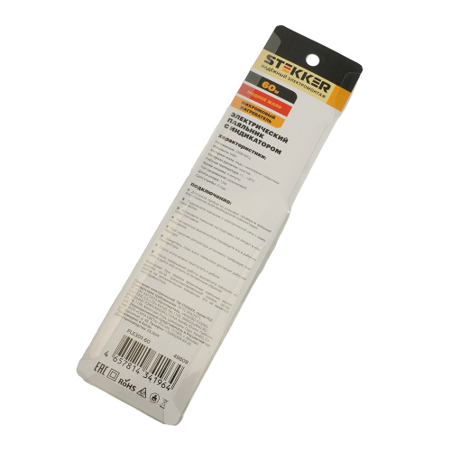 Паяльник с индикатором  60W, нихромовый нагреватель, долговечное жало, 230В STEKKER PLE301-60 фото 8