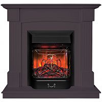 Электрокамин RealFlame Andrea STD GR цвет мрамор серый с очагом Majestic Lux Black RC