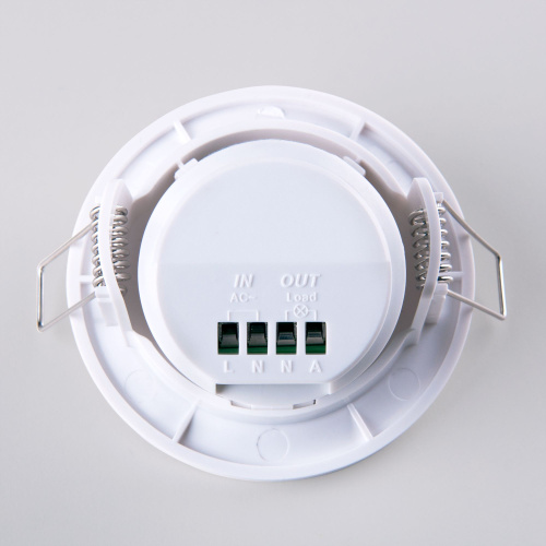 Инфракрасный датчик движения 8м 1200W 360° IP20 SNS-M-12 белый фото 3