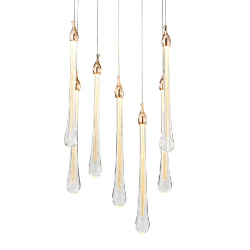 Подвесной светильник Teardrop 7 gold Подвесной светильник Teardrop 7 gold