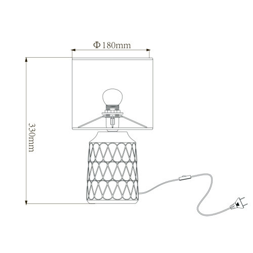 Настольный светильник Escada 10203/L E14*40W Grey фото 2