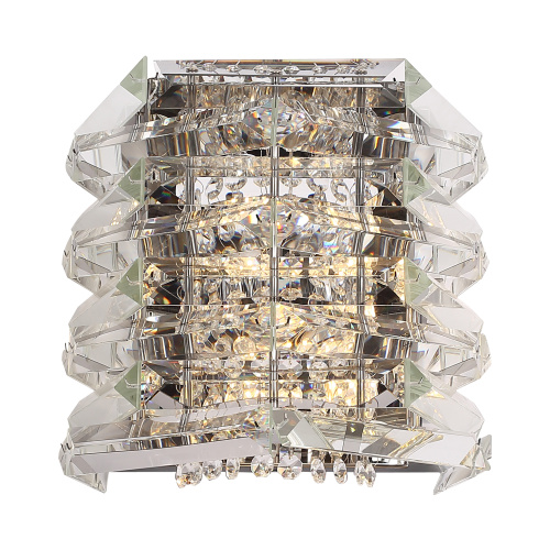 SL6137.101.02 Светильник настенный ST-Luce никель/прозрачный E14 2*40W STROZZI