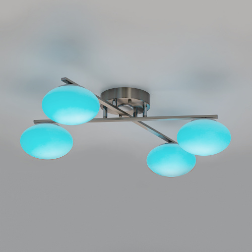 Citilux ATMAN SMART CL226A141 RGB LED Умная люстра Матовый Хром фото 7